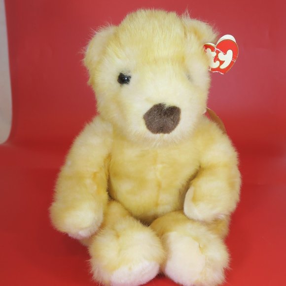 Ty Toys Ty 999 Classic Golden Plush Butterbeary Teddy Bear Stuffed